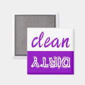 クリーンまたはダーティ食洗機磁石 マグネット (正面/裏面)