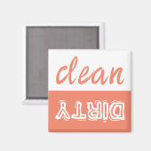 クリーンまたはダーティ食洗機磁石 マグネット (正面/裏面)