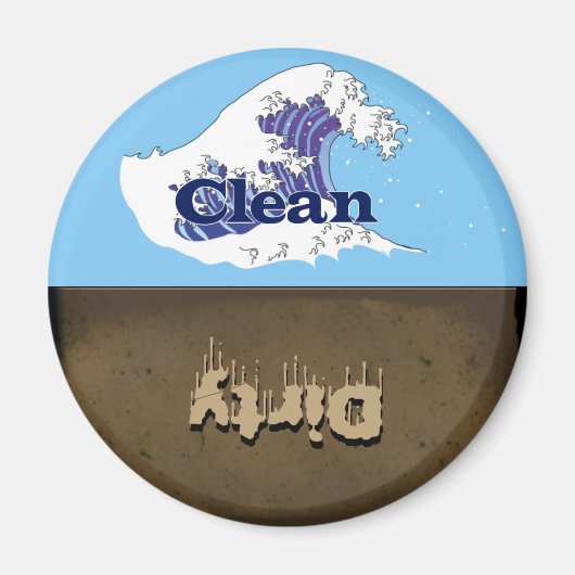 クリーンまたはダーティ食洗機磁石 マグネット (正面)