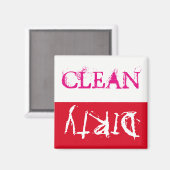 クリーンまたはダーティ…お電話!! マグネット (正面/裏面)