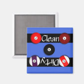 クリーンまたは汚いビヤードマグネット食洗機 マグネット (正面/裏面)