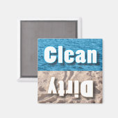 クリーンまたは汚れたマグネット マグネット (正面/裏面)