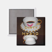 クリーンまたは汚れた皿食洗機 マグネット (正面/裏面)