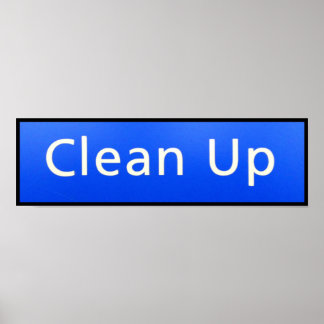 クリーンアップ用ポスター ポスター