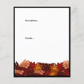 クリーンアップ秋離れのラッキングサービスイベントフライヤー チラシ (裏面)