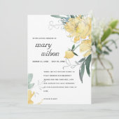 クリーンイエローグリーンフローラ悔やみや弔慰記念物 サンキューカード (スタンド正面)