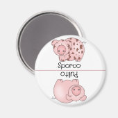 クリーンイタリアンダーティ食洗機磁石ピグ マグネット (正面/裏面)