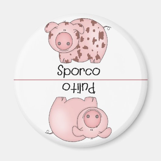 クリーンイタリアンダーティ食洗機磁石ピグ マグネット (正面)