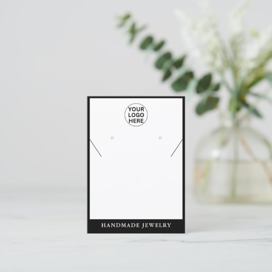 クリーンイヤリングネックレスジュエリーロゴ コーリングカード (スタンド正面)