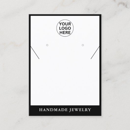 クリーンイヤリングネックレスジュエリーロゴ コーリングカード (正面)