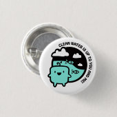 クリーンウォーター 缶バッジ (正面&裏面)