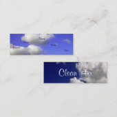 クリーンエア – 空気汚染II スキニー名刺 (正面/裏面)