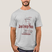 クリーンエネルギーをお願い Tシャツ (正面)