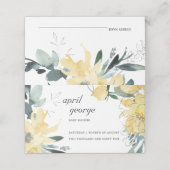 クリーンエレガントイエローウォーター色フローラベビーシャワー プレイスカード (外部開封)