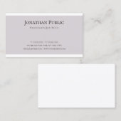 クリーンエレガントグラフィックデザイントレンディープレーンモダン 名刺 (正面/裏面)