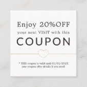 クリーンエレガントゴールデンハートラインサロン 割引カード (正面)