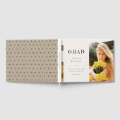 クリーンエレガントスミニマルクリーン写真の卒業 ゲストブック (全面)