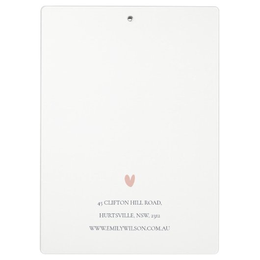 クリーンエレガントピンクグリーン水色牡丹フローラ クリップボード (裏面)