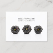 クリーンエレガントブラックベリー栄養士ヘルスコーチ 名刺 (正面)