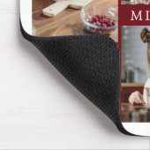 クリーンエレガントブルゴーニュ家族6 Photo Collage マウスパッド (コーナー)