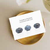 クリーンエレガントブルーベリー栄養士ヘルスコーチ 名刺