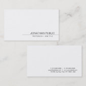 クリーンエレガントプミニマルライトレンディー 名刺 (正面/裏面)