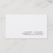 クリーンエレガントプミニマルライトレンディー 名刺 (裏面)