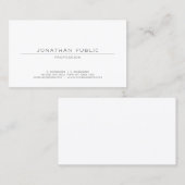 クリーンエレガントプロフェッショナルモダントレンディーテンプレート 名刺 (正面/裏面)