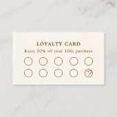 クリーンエレガントボホブラウンはっきりした美容師 名刺 (裏面)