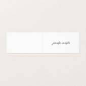 クリーンエレガントミニマモダンリストトレンディーテンプレート 名刺 (外部フラット)