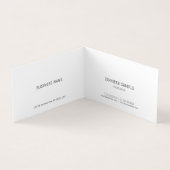 クリーンエレガントミニマモダンリストトレンディーテンプレート 名刺 (内部)
