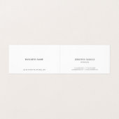 クリーンエレガントミニマモダンリストトレンディーテンプレート 名刺 (内部フラット)