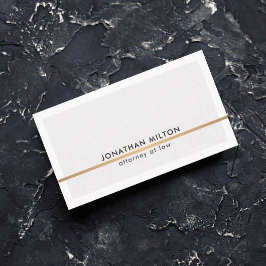 クリーンエレガントライトグレーフェイク銅線弁護士 名刺