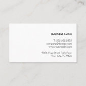 クリーンエレガントライトグレーフェイク銅線弁護士 名刺 (裏面)