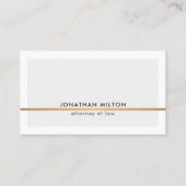 クリーンエレガントライトグレーフェイク銅線弁護士 名刺 (正面)