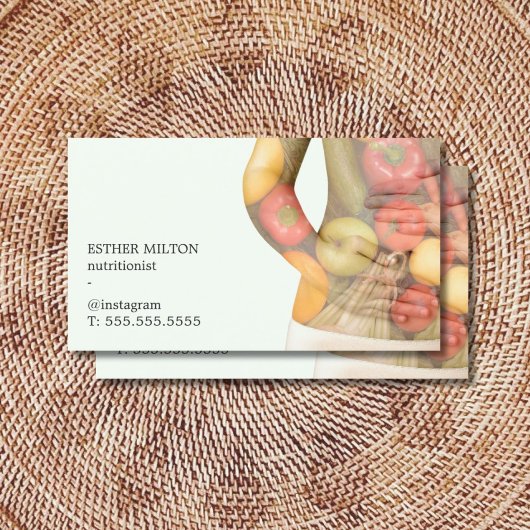 クリーンエレガント野菜体栄養士 名刺