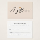 クリーンエレガント金ゴールドフェイクハートパステル (正面&裏面)