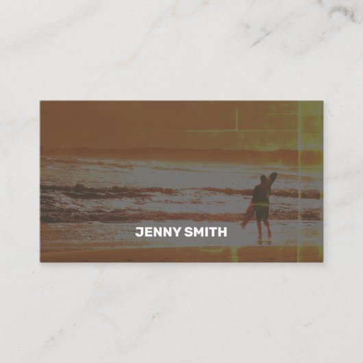 クリーンオレンジクラシック色の名刺 名刺 (正面)