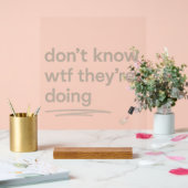 クリーンガールカオススキンケアデルルビベス引用文 アクリルサイン (ウェディング)