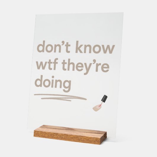 クリーンガールカオススキンケアデルルビベス引用文 アクリルサイン (傾斜)