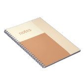 クリーンガールタンとクリームカスタマイズ ノートブック (右側)