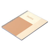 クリーンガールタンとクリームカスタマイズ ノートブック (左側)