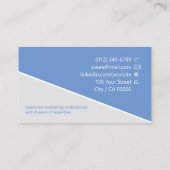 クリーンクラシックジョブseekerジョブseekerブルークラス 名刺 (裏面)