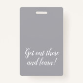 クリーングレーホームスクール教育者IDバッジ バッジ (裏面)