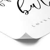 クリーンコーヒーバー愛の醸造ウェディングレセプション ポスター (角)