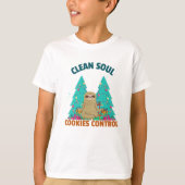 クリーンコール、クッキー制御!かわいいナマケモノ Tシャツ (正面)