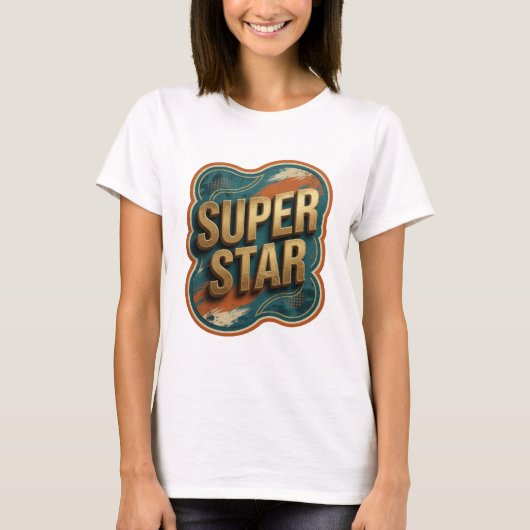 クリーンゴールドSUPER+STAR Tシャツ (正面)