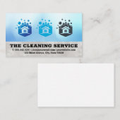 クリーンサービス |家とシャボン玉 名刺 (正面/裏面)