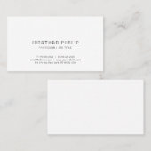 クリーンシモダンックエレガントテンプレートプロフェッショナル 名刺 (正面/裏面)