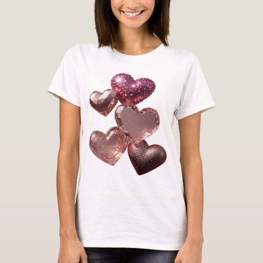 クリーンシルバー HEARTS OF LOVE Tシャツ (正面)